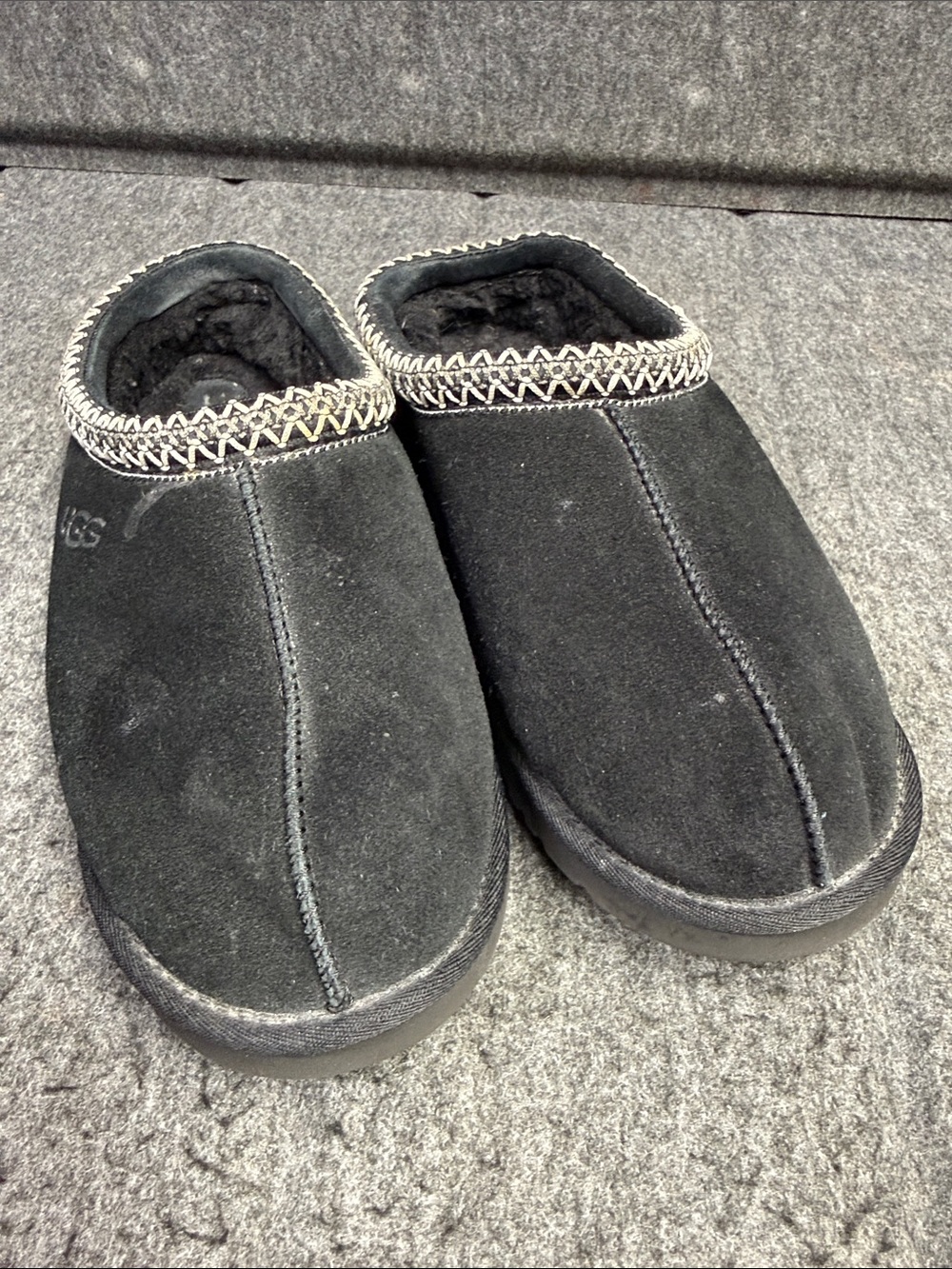 UGG Black Suede Men’s Slip-On Moccasin
